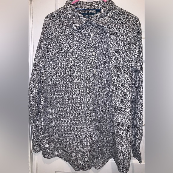 Perry Ellis Men's Ditsy-floral Print Button Shirt In Egret